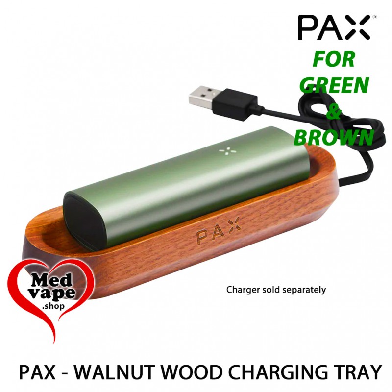 WALNUT PAX VAPORIZER CHARGING TRAY MEDVAPE THC