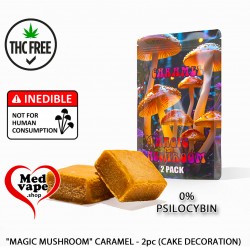 "MAGIC MUSHROOM" CARAMEL - 2pc (CAKE DECORATION) - HERO